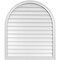 Ekena Millwork Round Top Surface Mount PVC Gable Vent w/ 2"W x 1-1/2"P Brickmould Frame, 36"W x 42"H GVPRT36X4202SN - alternate 1